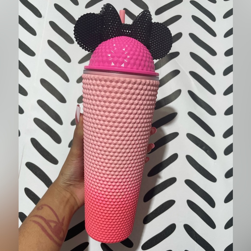 Pink Ombre Tumbler with Ears -NEW